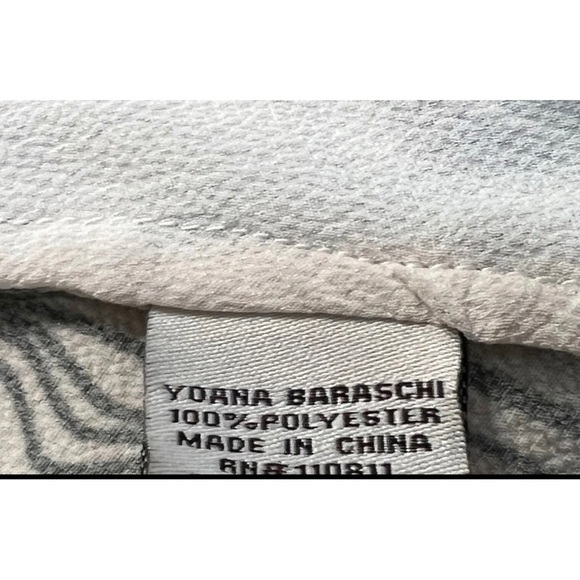 Yoana Baraschi Sz M Womens Tropical Print Tunic Top Hawaiian Peasant Blous - Picture 13 of 15